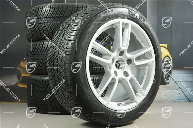 19-inch winter wheels set "Panamera", rims 9J x 19 ET64 + 10,5 J x 19 ET62 + Michelin Pilot Alpin 4 winter tyres 265/45 R19 + 295/40 R19, DOT/prod. year 2016
