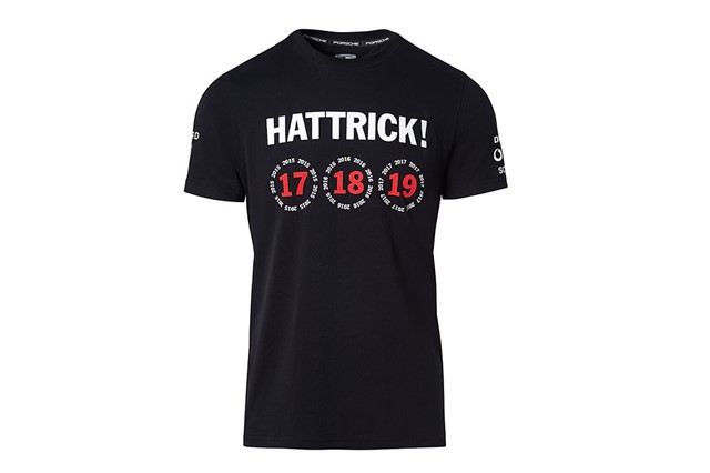 Le Mans Winner T-Shirt Unisex, Hattrick #19, black, XS 44/46