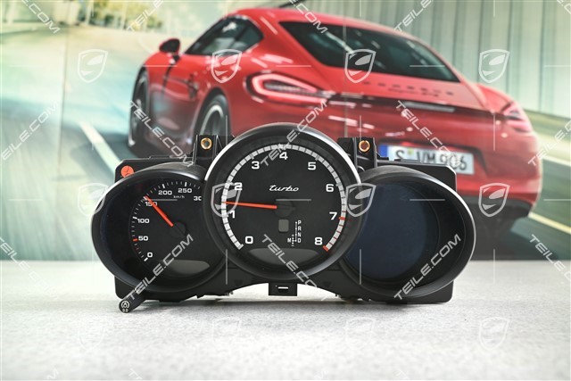 Turbo, Instrument cluster / Speedometer, Black Dials