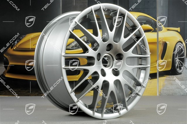 20-inch RS Spyder Design wheel, decorative silver and titanium, 9J x 20 ET57