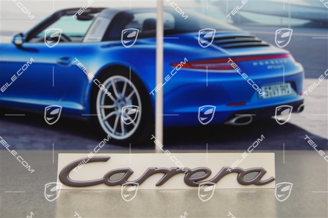 "Carrera" logo, Carrera S, steel grey