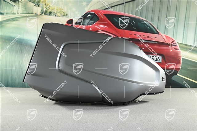 Front seat Backrest shell, sport seat, Dark silver, L