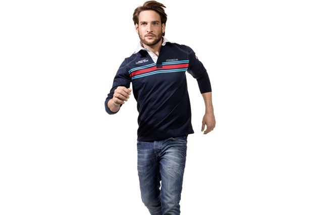 Herren Rugby-Shirt MARTINI RACING, dunkelblau, Größe M