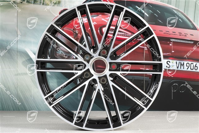 20-inch wheel rim set Turbo IV, 11,5J x 20 ET56 + 9J x 20 ET51, black high gloss