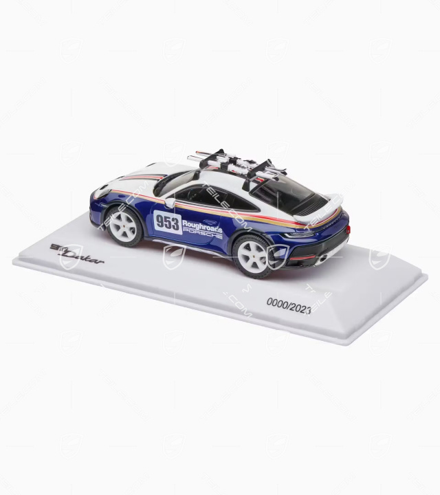 Porsche 911 Dakar (992) mit Skiern – Christmas, Limited Edition, scale 1:43