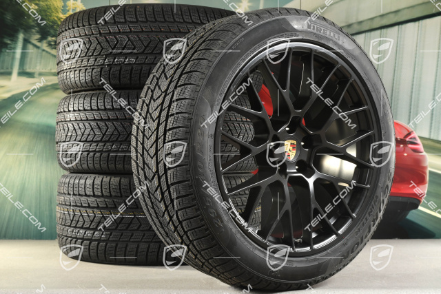 20-inch "RS Spyder Design" winter wheels set, rims 9J x 20 ET26 + 10J x 20 ET19 + NEW Pirelli winter tyres 265/45 R20 + 295/40 R20, with TPMS, black satin mat