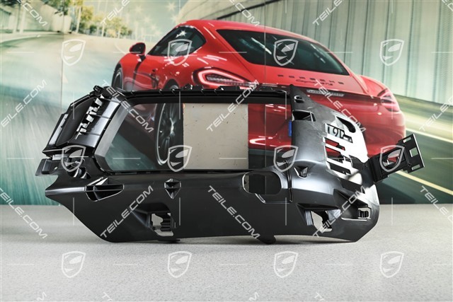 Retaining frame, lateral, black matte, GTS / Sport Design, R