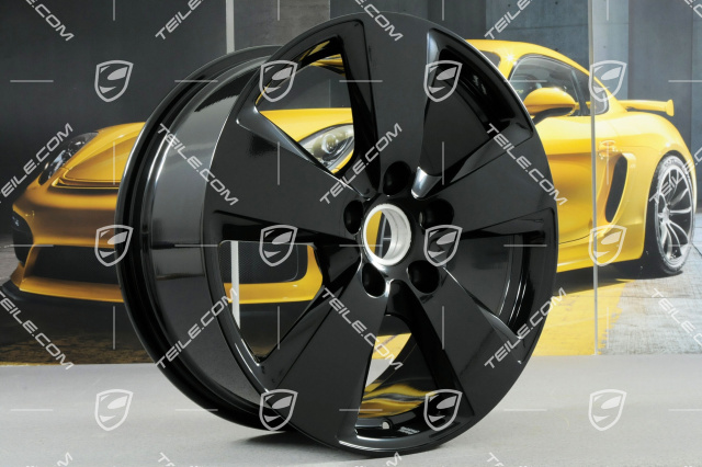 19-inch Cayenne wheel rim set, 8,5J x 19 ET47 + 9,5J x 19 ET54, black high gloss