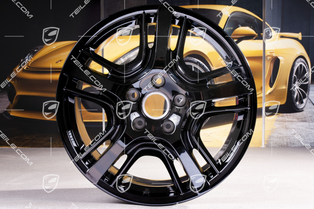 19-inch Panamera Design wheel, 9J x 19 ET60, black high gloss