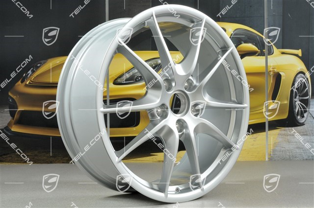 20-inch wheel rim set, Carrera S III, 8J x 20 ET57 + 9,5J x 20 ET45, Brilliant chrome finish