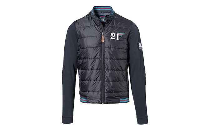 Men’s fabric-mix sweat jacket – MARTINI RACING, size S 46/48
