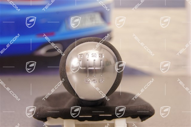 Shift lever / gearshift knob, Alcantara, 6-speed manual transmission