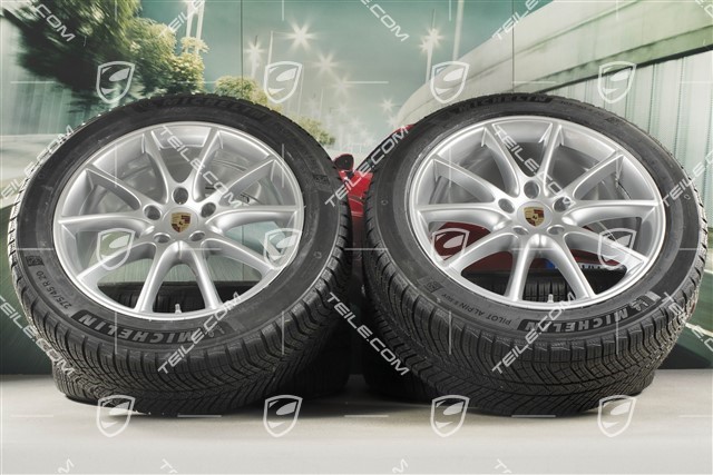 20-inch Cayenne Design winter wheel set, rims 9J x 20 ET50 + 10,5J x 20 ET64 + Michelin winter tyres 275/45 R20 + 305/40 R20, with TPMS