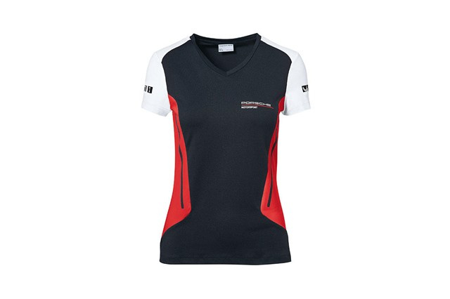 Motorsport Kollektion, T-Shirt, Damen, schwarz/rot/weiß, M 38/40