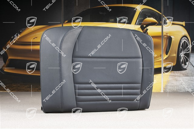 Back seat backrest, Rear, Leatherette, Metropole blue, Coupe, L