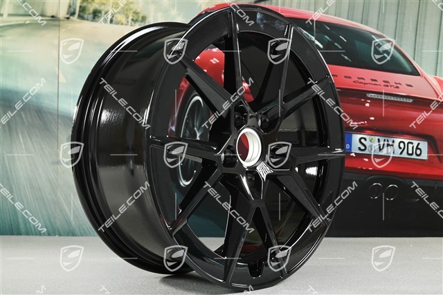 20" Carrera S wheel rim, 8.5J x 20 ET50, black high gloss