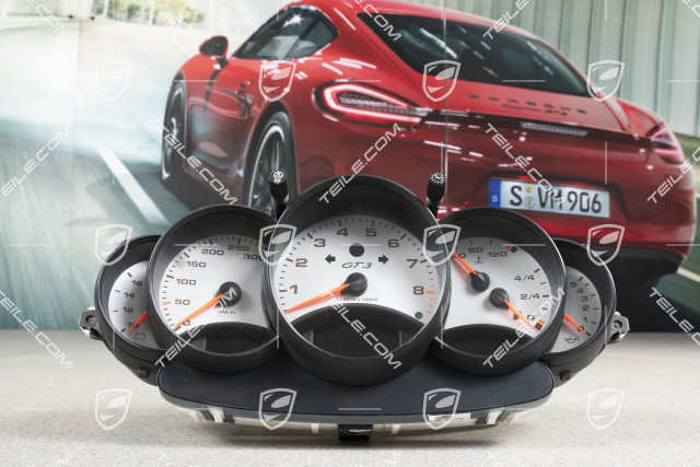 Instrument cluster, GT3, 6-speed manual transmission