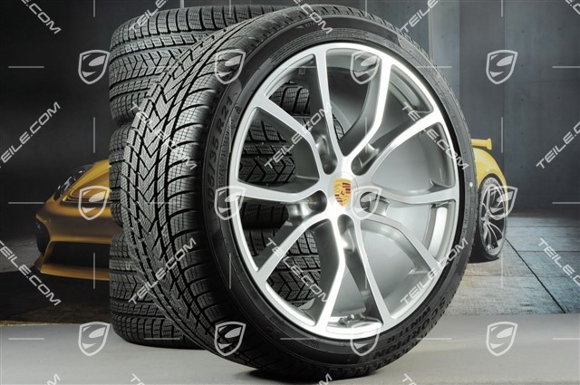 21-inch Cayenne Exclusive Design winter wheel set, rims 9,5J x 21 ET46 + 11,0J x 21 ET58 + NEW Pirelli winter tyres 275/40 R21 + 305/35 R21, with TPMS