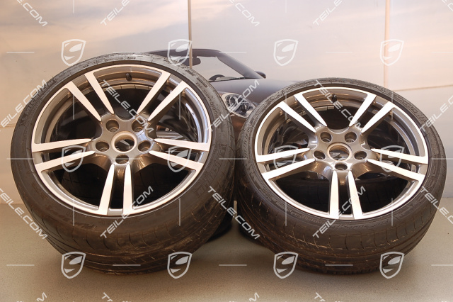 19" Komplet kół letnich TURBO II, felgi 8J x 19 ET57 + 11J x 19 ET67 + opony 235/35 ZR19 + 295/30 ZR19