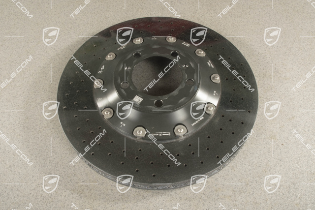 PCCB Ceramic brake disc, 991.2 C2 / C2S / C4 / C4S / 991.1 Turbo / 991.2 Turbo, R