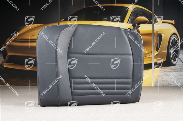 Back seat backrest, Rear, Leatherette, Metropole blue, Convertible, L