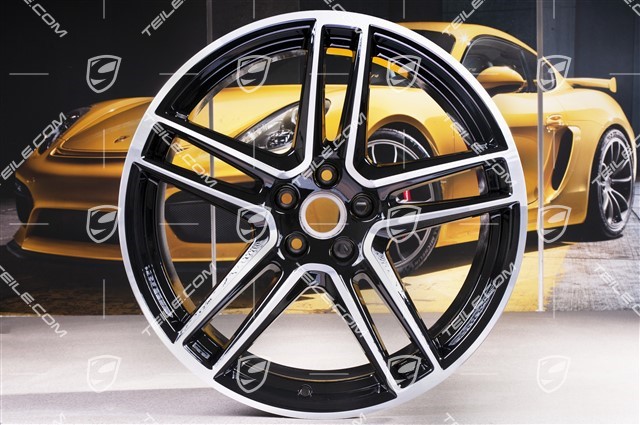 20-inch wheel rim "Macan Turbo", 9J x 20 ET26, BORBET, black high gloss