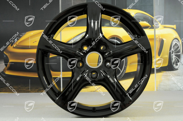 18-inch Panamera wheel, 8J x 18 ET59, black high gloss