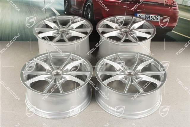 20" Carrera S (IV) komplet felg, felgi 8,5 J x 20 ET49 + 11,5 J x 20 ET76, do użytku z oponami letnimi