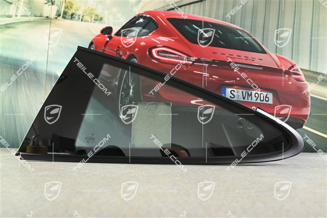 Fondscheibe coupé, getönt / Rallyeschwarz, L