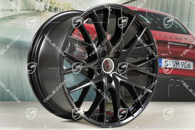 21-inch wheel rim Panamera Sport Design, 11,5J x 21 ET69, black high gloss