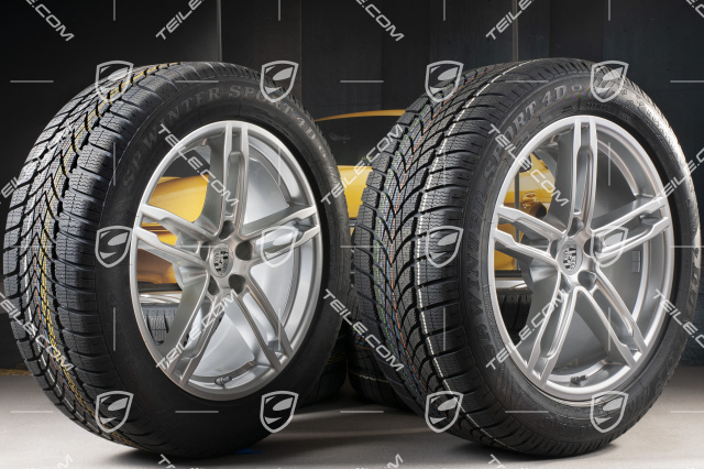 19-inch "Macan Turbo" winter wheels set, rims 8J x 19 ET21 + 9J x 19 ET21, Dunlop winter tyres 235/55 R 19 + 255/50 R 19, with TPMS