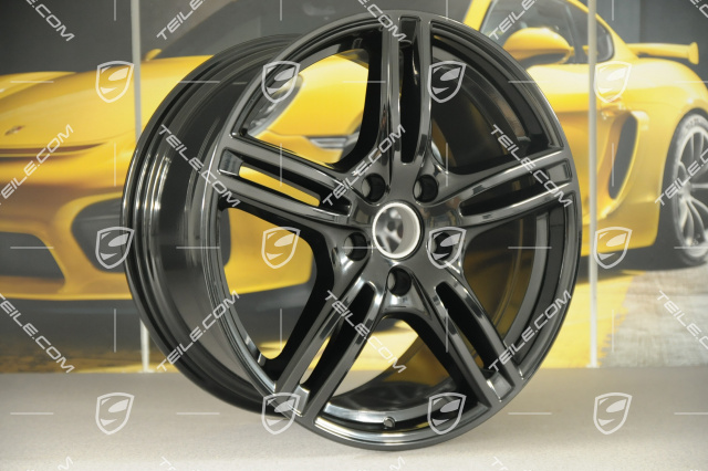 20-inch wheel rim set Turbo, 10,5J x 20 ET71 + 9,5J x 20 ET71, for winter use, black silk gloss