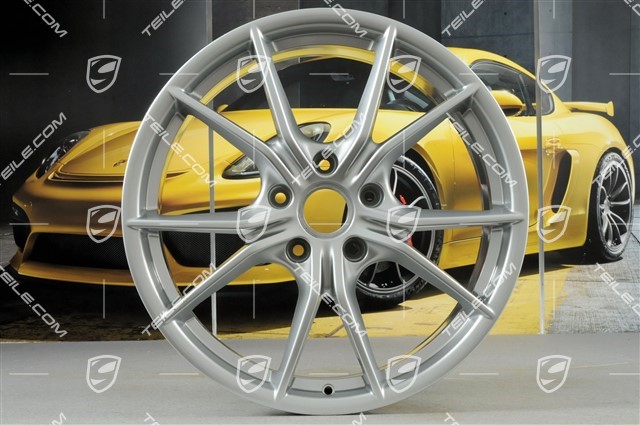 20-inch wheel rim set Carrera S IV, 8J x 20 ET57 + 10J x 20 ET45, Brilliant chrome finish