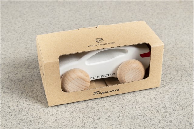 Holzauto – Porsche Taycan für Kleinkinder ab 2 Jahren