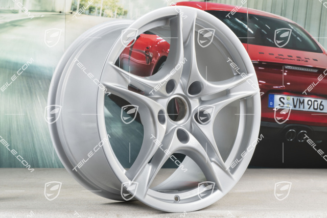 18-inch Cayman S II wheel set (Facelift), 8J x 18 ET57 + 9J x 18 ET43