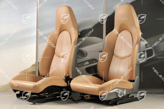 Sport seat, manual adjustable, heating, leather Sand Beige, set (L+R)