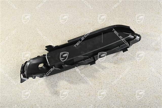 Front bumper, side ventilation grille (Closed), lower, Black matte, R