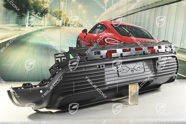 Rear bumper, lower lining, Black