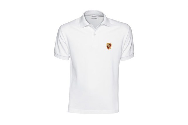 Essential Collection - Herren Polo-Shirt Wappen, weiß, Größe XXL 56