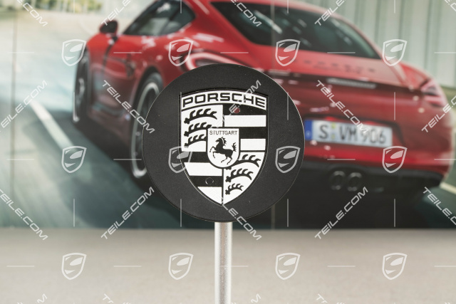  Genuine Porsche Black Crest Logo Cap : Clothing, Shoes