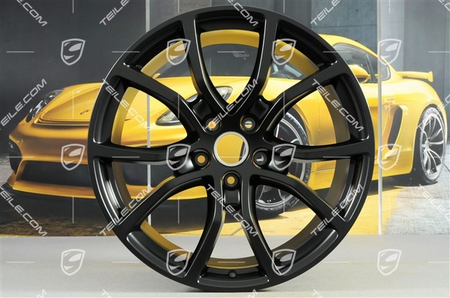 21-inch wheel rim, Cayenne Exclusive Design,11J x 21 ET58,  black satin-mat