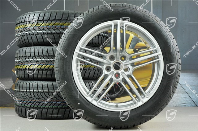 19-inch "Macan Design" winter wheels set, rims 8J x 19 ET21 + 9J x 19 ET21 + NEW Dunlop winter tyres 235/55 R19 + 255/50 R19 (0 km), with TPMS