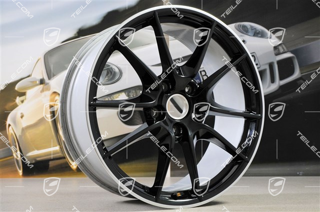 20" Carrera S III wheel rim set, 8,5J x 20 ET51 + 11J x 20 ET52, wheel spokes in black