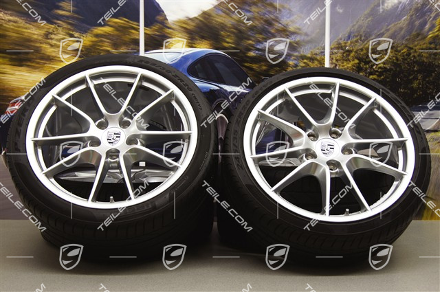 20" Carrera S (III) Sommerräder Satz, 8,5J x 20 ET51 + 11J x 20 ET70, Reifen 245/35 ZR20 + 295/30 ZR20