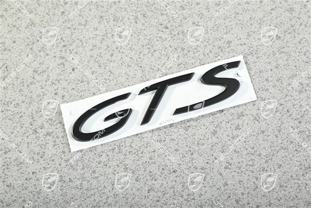 Badge / Emblem "GTS", Black matte