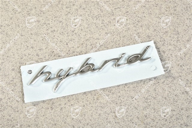 Lateral "Hybrid" logo, chrome, R