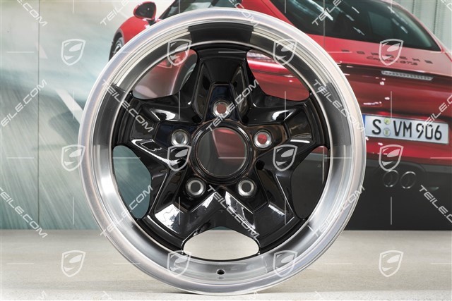 15-inch wheel, SC, 7 J x 15 ET 23,3, black high gloss