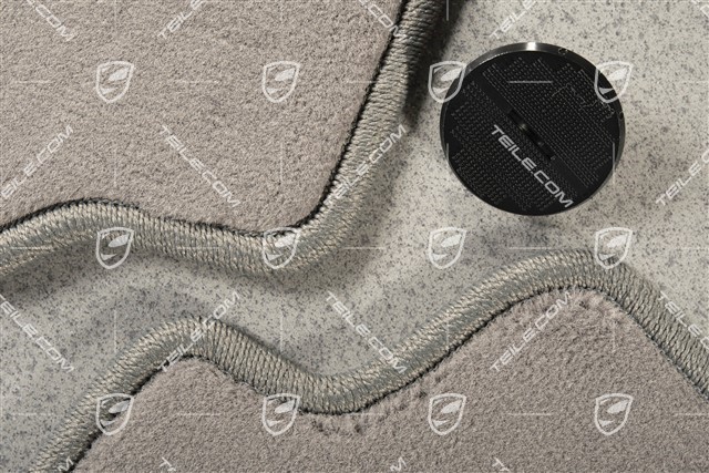 Set of floor mats, 4-piece (996), "grafitti" grey