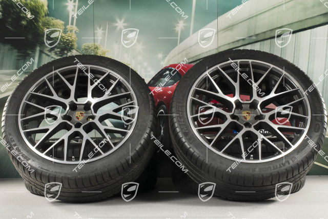 21" RS Spyder Design Sommerräder, Felgen 9,5J x 21 ET27 + 10J x 21 ET19 + NEUE Michelin Sommerreifen 265/40 R21 + 295/35 R21, mit RDK-Sensoren