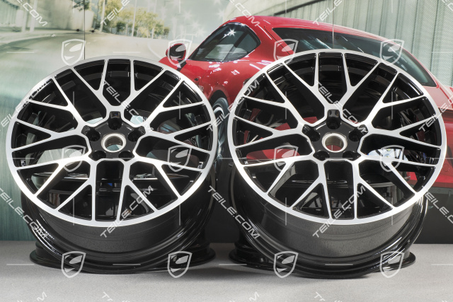 20-inch alloy wheel RS-Spyder Design, 9J x 20 H2 ET 26 + 10J x 20 H2 ET19, black high gloss